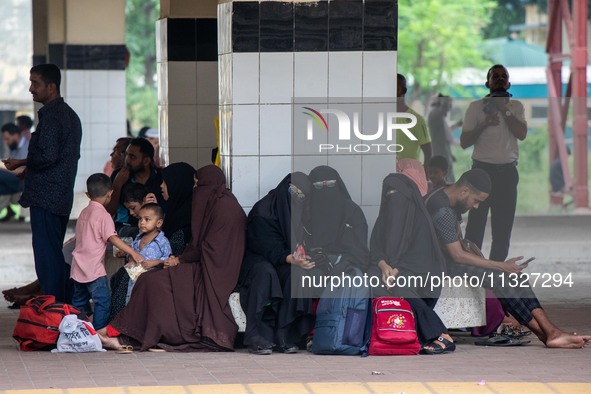 People are leaving Dhaka by train from Kamalapur Railway Station to celebrate Eid with their families on Thursday, June 13, 2024. 