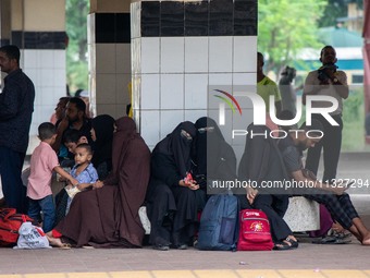 People are leaving Dhaka by train from Kamalapur Railway Station to celebrate Eid with their families on Thursday, June 13, 2024. (