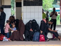 People are leaving Dhaka by train from Kamalapur Railway Station to celebrate Eid with their families on Thursday, June 13, 2024. (