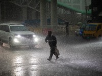 After days of intense heat, Dhaka city witnessed heavy rain and thunderstorms on Thursday, June 13, 2024. (