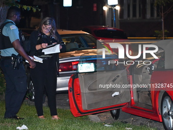 A 52-year-old male victim is being shot in a parked vehicle in Chicago, Illinois, United States, on June 13, 2024. At approximately 8:54 p.m...