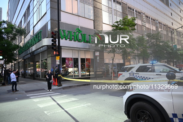 A shooting is happening at Whole Foods Market in Chicago, Illinois, United States, on June 14, 2024. On Friday morning around 8:37 a.m., one...