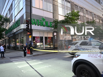 A shooting is happening at Whole Foods Market in Chicago, Illinois, United States, on June 14, 2024. On Friday morning around 8:37 a.m., one...