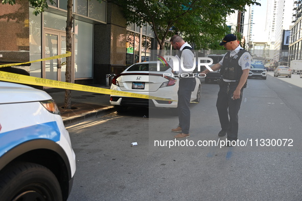 Chicago police are locating shell casings outside of the front entrance to Whole Foods Market. A 50-year-old male victim is being wounded in...