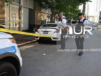 Chicago police are locating shell casings outside of the front entrance to Whole Foods Market. A 50-year-old male victim is being wounded in...