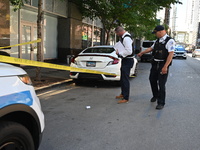 Chicago police are locating shell casings outside of the front entrance to Whole Foods Market. A 50-year-old male victim is being wounded in...