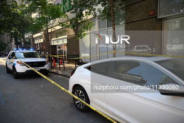 Chicago police are locating shell casings outside of the front entrance to Whole Foods Market. A 50-year-old male victim is being wounded in...