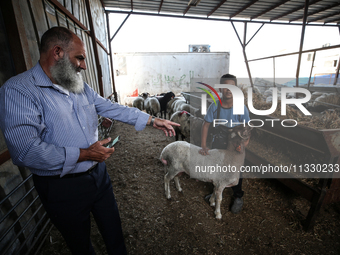 Khadir Al-Saidi, A Palestinian, Sells Livestock At His Farm In The Town Of At-Tur On Friday, June 14,2024 In East Jerusalem. Meanwhile, Musl...