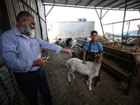 Khadir Al-Saidi, A Palestinian, Sells Livestock At His Farm In The Town Of At-Tur On Friday, June 14,2024 In East Jerusalem. Meanwhile, Musl...