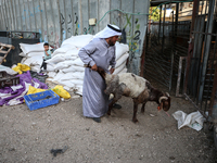 Khadir Al-Saidi, A Palestinian, Sells Livestock At His Farm In The Town Of At-Tur On Friday, June 14,2024 In East Jerusalem. Meanwhile, Musl...