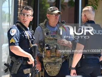 Police officers and federal agents are converging on Oakton Spa to execute a search warrant. Homeland Security Investigations Agents and Sko...