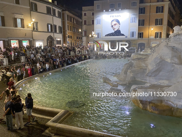 The Trevi Fountain is being seen in Rome, Italy, on June 14, 2024 