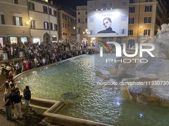 The Trevi Fountain is being seen in Rome, Italy, on June 14, 2024 (