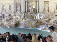 The Trevi Fountain is being seen in Rome, Italy, on June 14, 2024 (