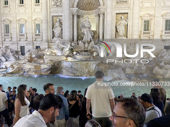 The Trevi Fountain is being seen in Rome, Italy, on June 14, 2024 (