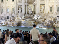 The Trevi Fountain is being seen in Rome, Italy, on June 14, 2024 (