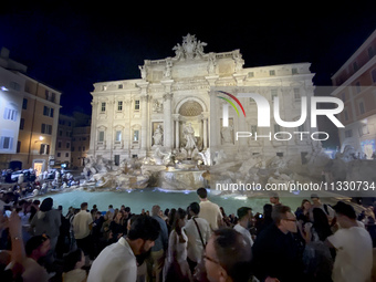 The Trevi Fountain is being seen in Rome, Italy, on June 14, 2024 (