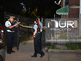 Police are staging at the crime scene where a 13-year-old is shot and critically wounded. A 13-year-old male victim is shot and critically w...