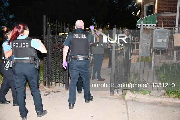 Police are staging at the crime scene where a 13-year-old is shot and critically wounded. A 13-year-old male victim is shot and critically w...