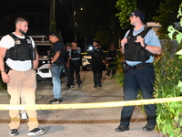 Three people are being shot in Chicago, Illinois, United States, on June 14, 2024. At approximately 10:19 p.m., Friday evening, on the 500 b...