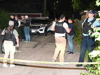 Three people are being shot in Chicago, Illinois, United States, on June 14, 2024. At approximately 10:19 p.m., Friday evening, on the 500 b...