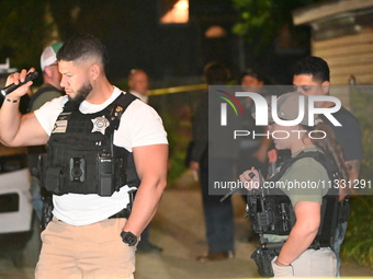 Three people are being shot in Chicago, Illinois, United States, on June 14, 2024. At approximately 10:19 p.m., Friday evening, on the 500 b...