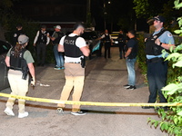 Three people are being shot in Chicago, Illinois, United States, on June 14, 2024. At approximately 10:19 p.m., Friday evening, on the 500 b...