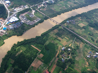 The water level in the Rongan county section of the Pearl River is rising and becoming turbid after a rainstorm in Liuzhou, China, on June 1...