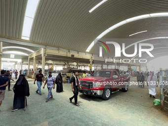 A general view of the livestock market ahead of the Muslim festival of Eid al-Adha in Doha, Qatar, on June 15, 2024. Muslims in Qatar are ce...