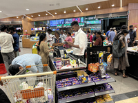 Shoppers are purchasing groceries at the Pothy's market in Thiruvananthapuram (Trivandrum), Kerala, India, on April 08, 2024. (