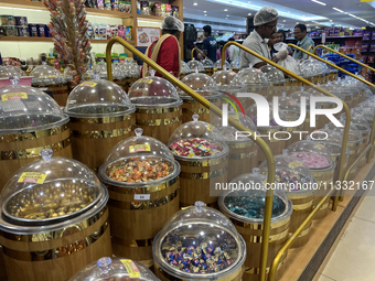 Sweets and candies are being sold at the Pothy's market in Thiruvananthapuram (Trivandrum), Kerala, India, on April 08, 2024. Inflation in I...