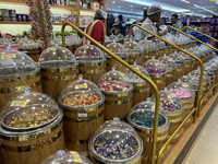 Sweets and candies are being sold at the Pothy's market in Thiruvananthapuram (Trivandrum), Kerala, India, on April 08, 2024. Inflation in I...