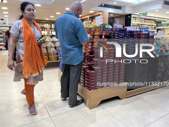 Shoppers are purchasing groceries at the Pothy's market in Thiruvananthapuram (Trivandrum), Kerala, India, on April 08, 2024. (