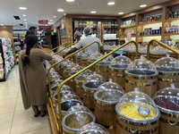 Shoppers are purchasing sweets and candies at the Pothy's market in Thiruvananthapuram (Trivandrum), Kerala, India, on April 08, 2024. Infla...