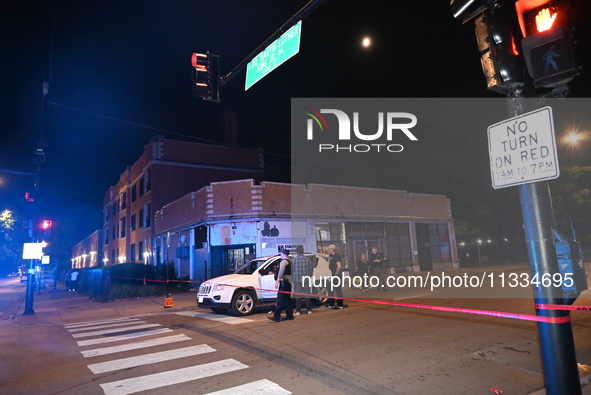 Two people shot in Chicago, Illinois, United States on June 15, 2024. At approximately 9:28 p.m., Saturday evening on the 6100 block of S. K...