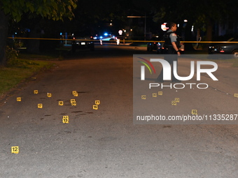 Shell casings are being found. Two people are being shot in Chicago, Illinois, United States, on June 16, 2024. At approximately 1:07 a.m.,...