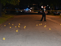 Shell casings are being found. Two people are being shot in Chicago, Illinois, United States, on June 16, 2024. At approximately 1:07 a.m.,...