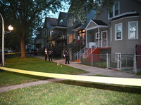 A 14-year-old girl is being wounded by gunfire after a bullet pierces through the window of a house in Chicago, Illinois, United States, on...