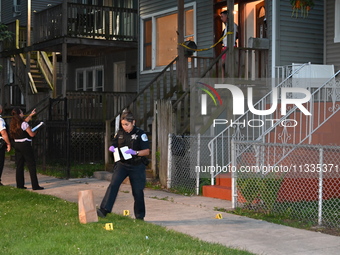 A 14-year-old girl is being wounded by gunfire after a bullet pierces through the window of a house in Chicago, Illinois, United States, on...