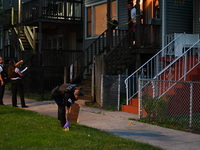 A 14-year-old girl is being wounded by gunfire after a bullet pierces through the window of a house in Chicago, Illinois, United States, on...