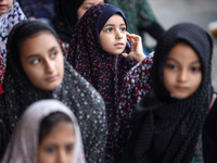 Palestinians are holding Eid al-Adha prayers in Bureij Refugee Camp in the central Gaza Strip, on June 16, 2024, amid the ongoing conflict b...