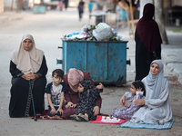 Palestinians are holding Eid al-Adha prayers in Bureij Refugee Camp in the central Gaza Strip, on June 16, 2024, amid the ongoing conflict b...