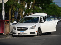 A 26-year-old male is being shot and killed on Father's Day while inside a vehicle in Chicago, Illinois, United States, on June 16, 2024. At...