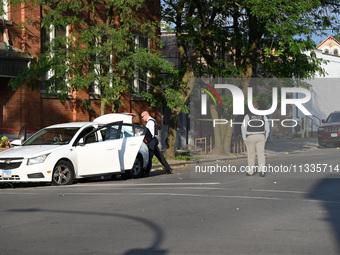 A 26-year-old male is being shot and killed on Father's Day while inside a vehicle in Chicago, Illinois, United States, on June 16, 2024. At...