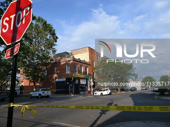 A 26-year-old male is being shot and killed on Father's Day while inside a vehicle in Chicago, Illinois, United States, on June 16, 2024. At...