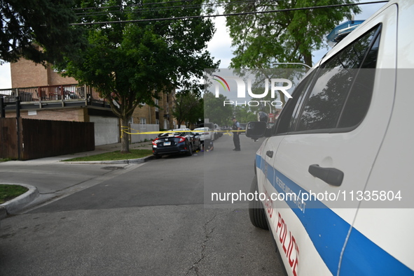 A 17-year-old male is being shot in Chicago, Illinois, United States, on June 16, 2024. At approximately 4:50 a.m. on Sunday morning, a 17-y...