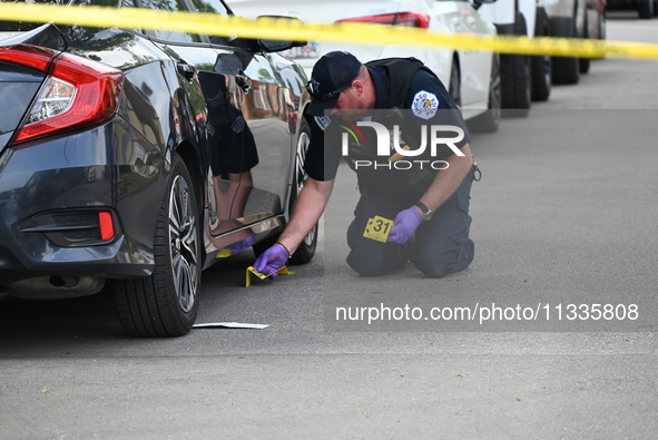 A 17-year-old male is being shot in Chicago, Illinois, United States, on June 16, 2024. At approximately 4:50 a.m. on Sunday morning, a 17-y...