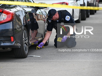 A 17-year-old male is being shot in Chicago, Illinois, United States, on June 16, 2024. At approximately 4:50 a.m. on Sunday morning, a 17-y...