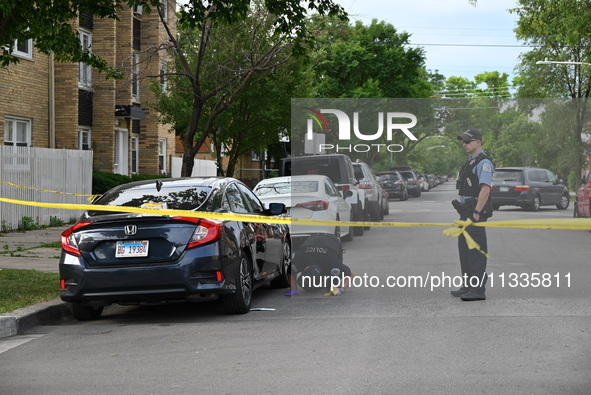 A 17-year-old male is being shot in Chicago, Illinois, United States, on June 16, 2024. At approximately 4:50 a.m. on Sunday morning, a 17-y...