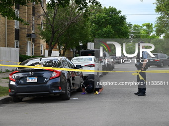 A 17-year-old male is being shot in Chicago, Illinois, United States, on June 16, 2024. At approximately 4:50 a.m. on Sunday morning, a 17-y...